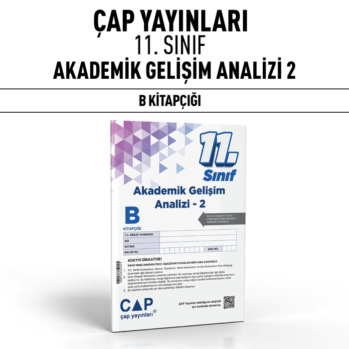 ÇAP 11.SINIF AKADEMİK GELİŞİM ANALİZİ 2-B - 24-25